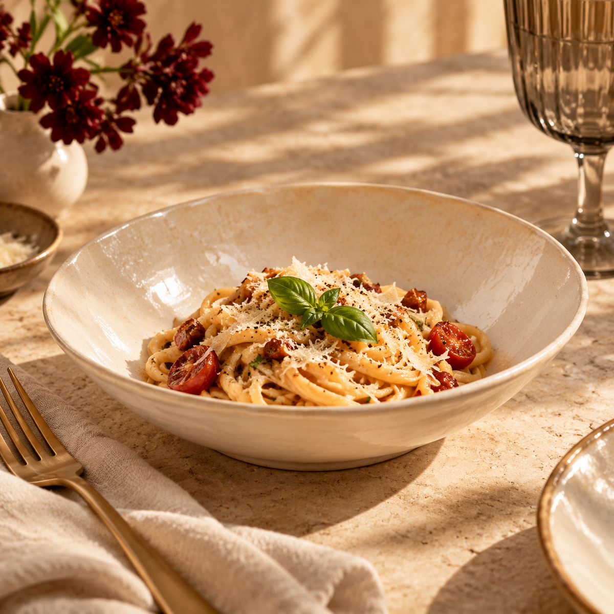 Roselle Ceramic Pasta Bowl