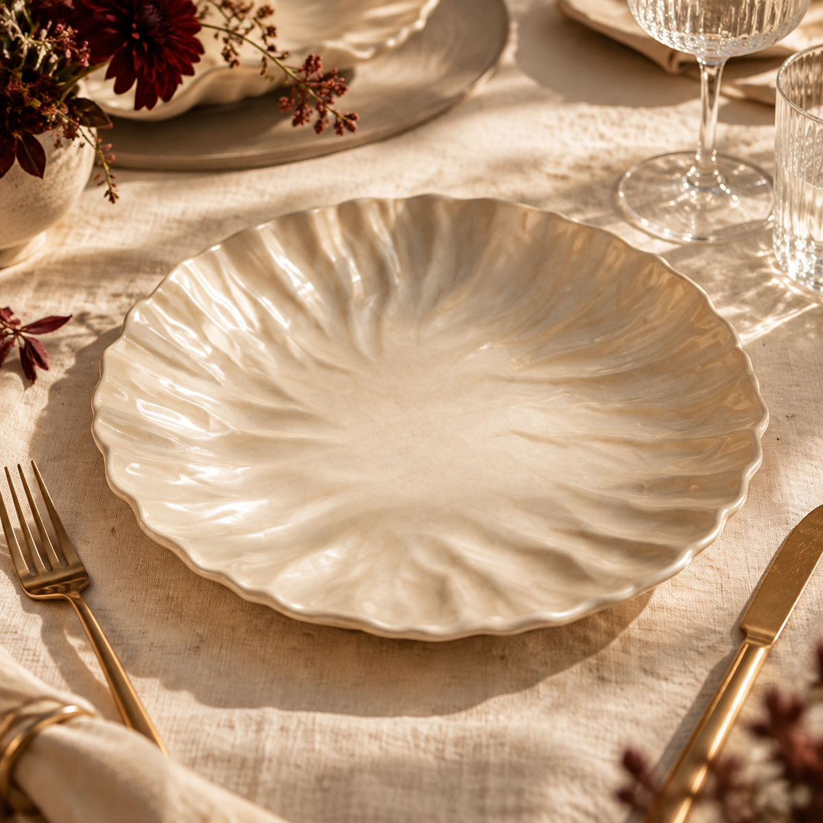 Lumière Ripple Dinner Plate