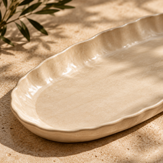 Serein Oval Serving Tray