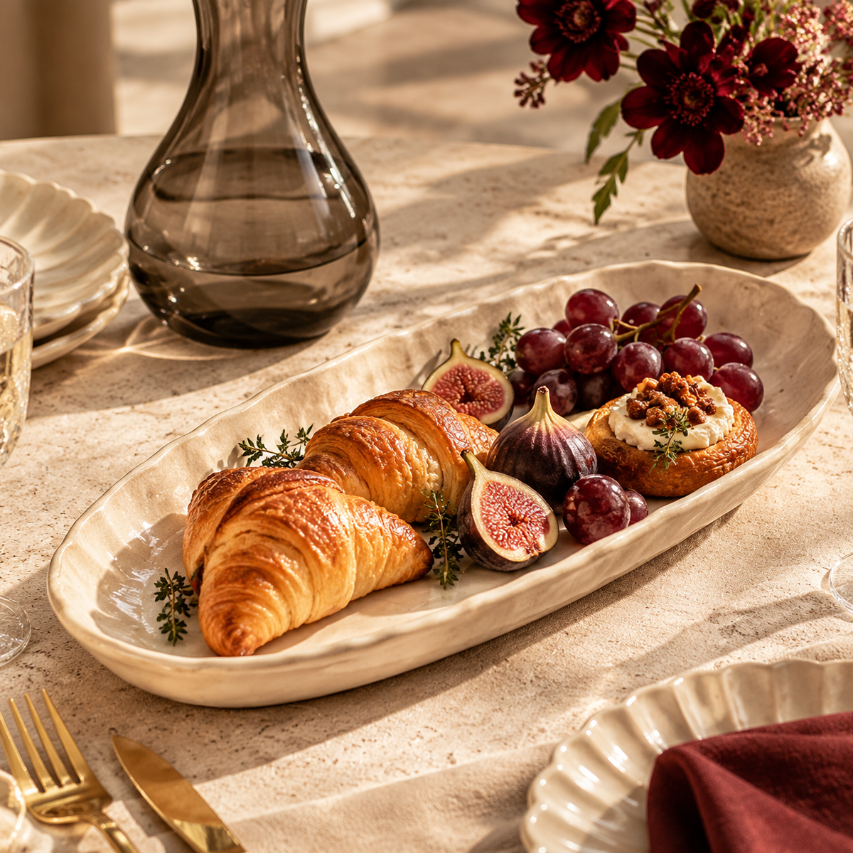 Serein Oval Serving Tray