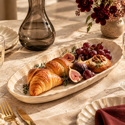 Serein Oval Serving Tray