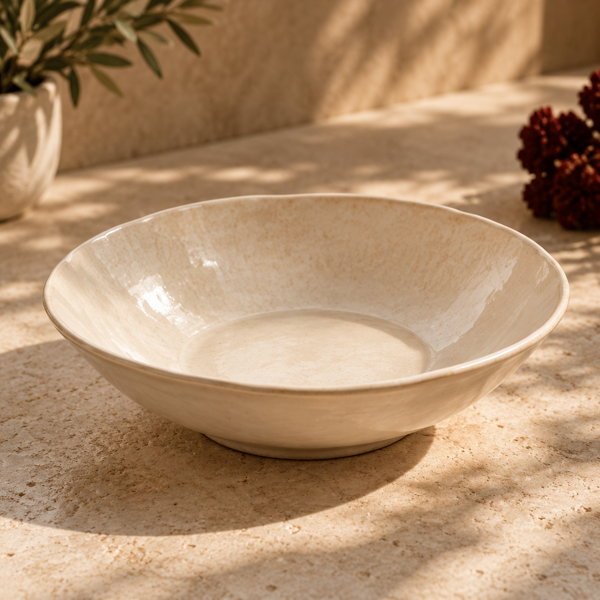 Roselle Ceramic Pasta Bowl