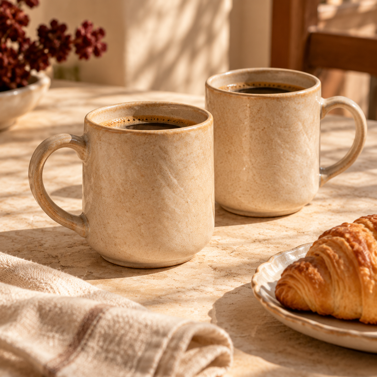 Dune Stoneware Mug Set
