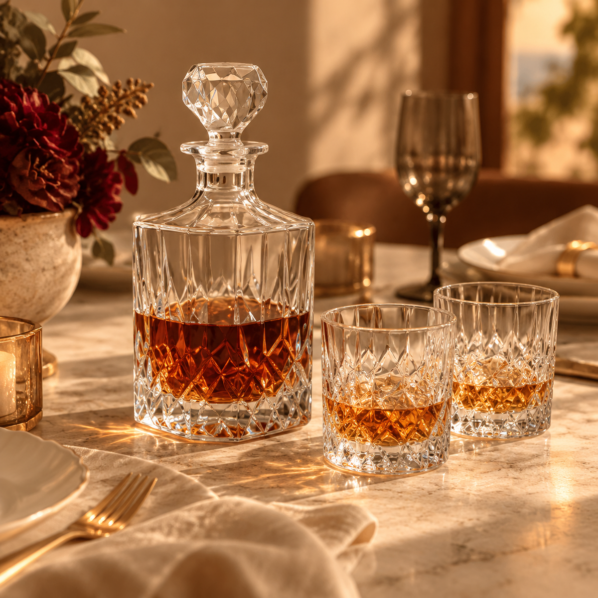 Élan Crystal Decanter Set