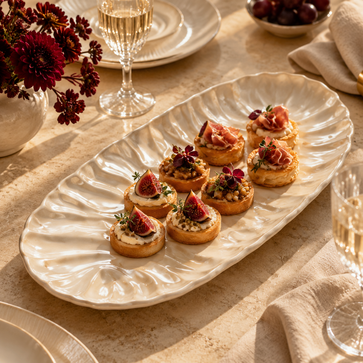 Pearl Glaze Serving Platter