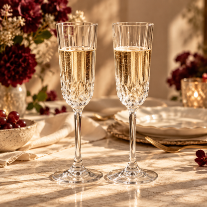 Céleste Champagne Flutes