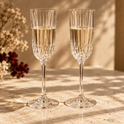 Céleste Champagne Flutes